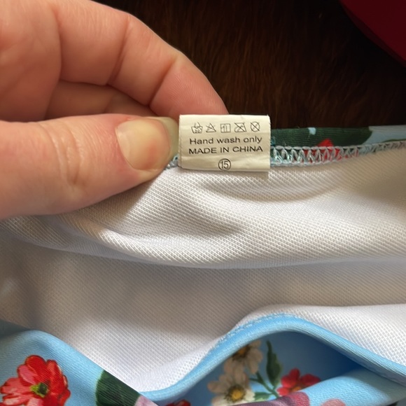 High waisted floral swimsuit - Picture 9 of 9